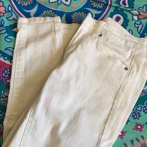 White high rise jeans.